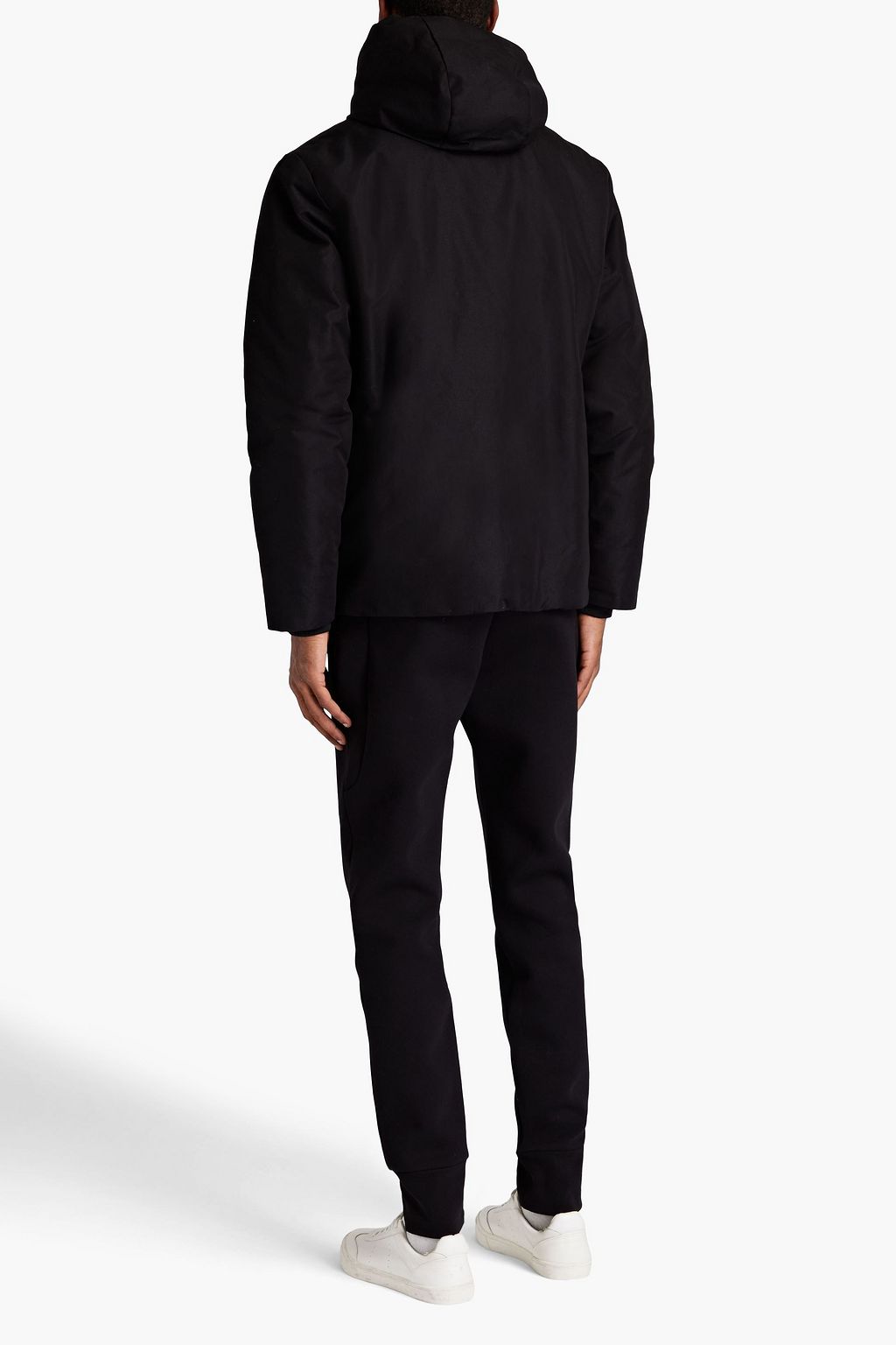 SANDRO Kapuzenjacke aus Canvas aus einer Baumwollmischung