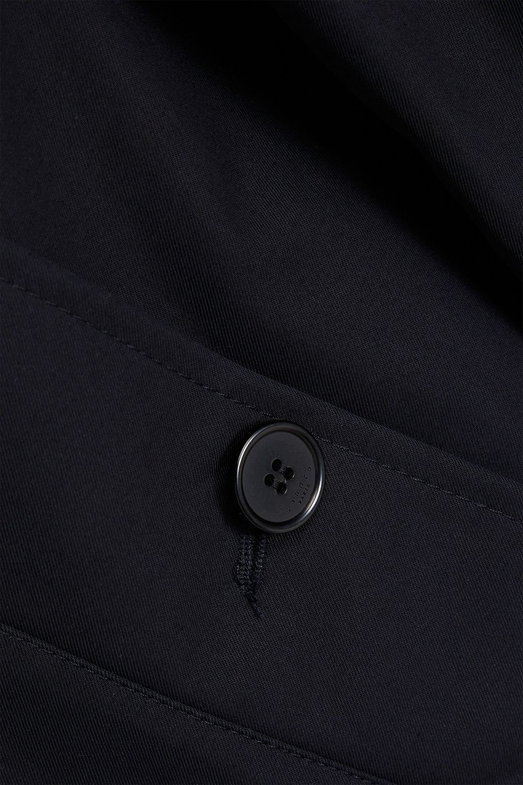 SANDRO Cotton-twill coat