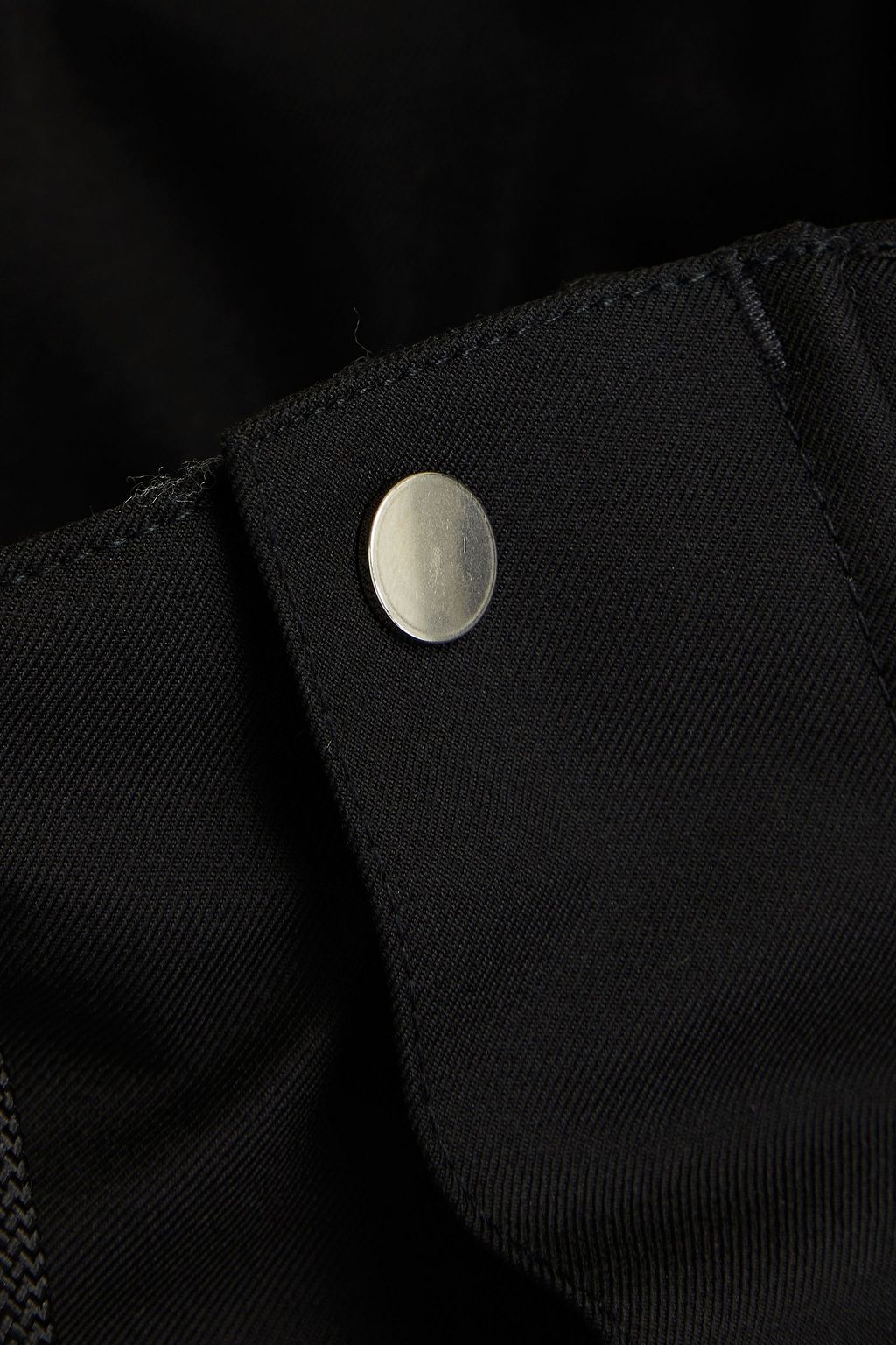SANDRO Twill hooded jacket