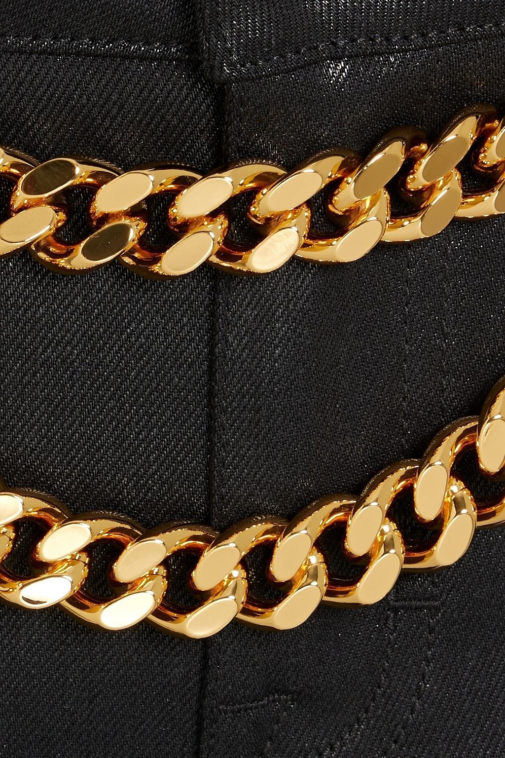 TOM FORD Embellished coated mid-rise skinny jeans