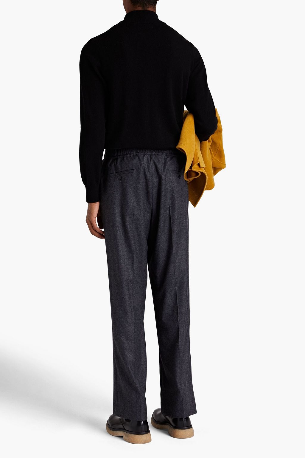 SANDRO Mélange wool pants