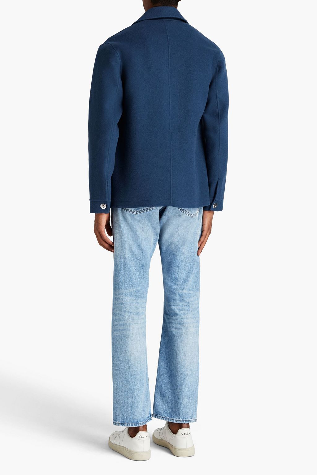 SANDRO Brushed wool-felt jacket