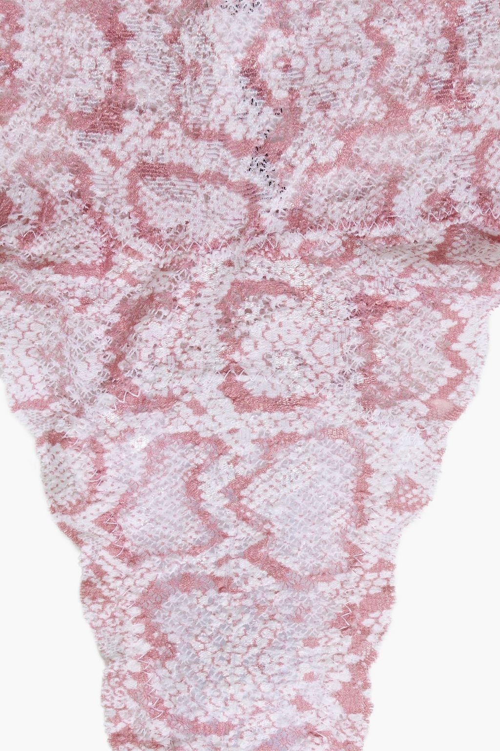 COSABELLA Never Say Never printed stretch-lace mid-rise thong