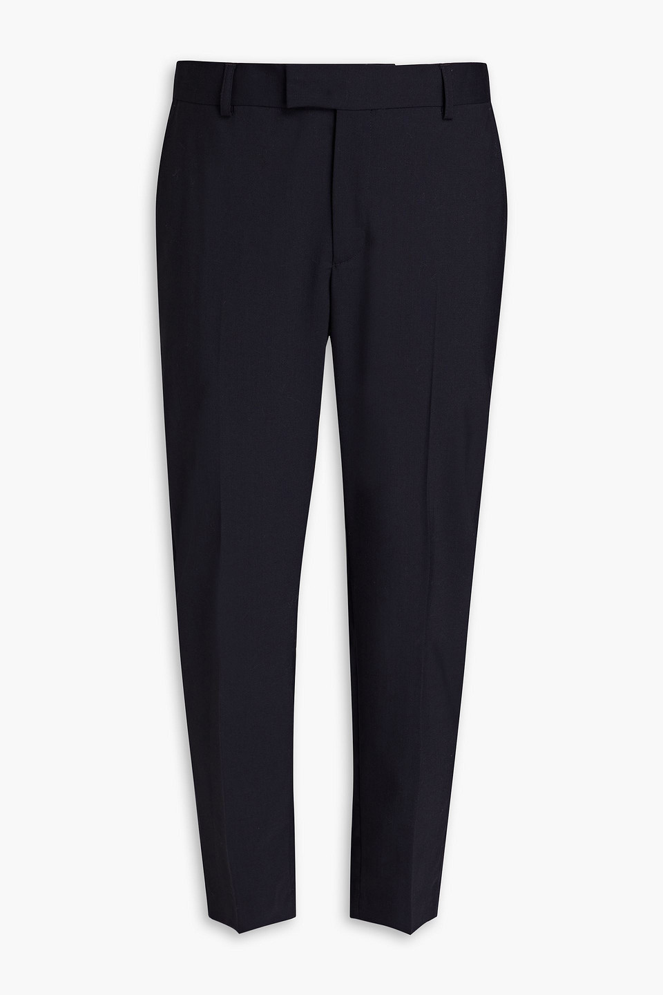 Sandro Slim-fit Wool-blend Pants In Midnight Blue