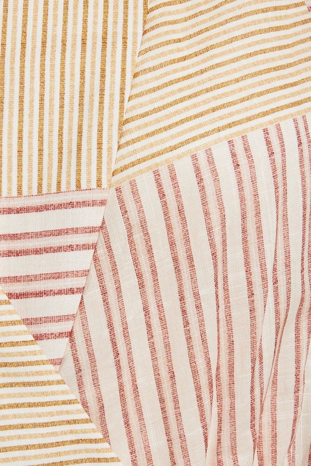 ZIMMERMANN コットン ミディラップドレス ストライプ
