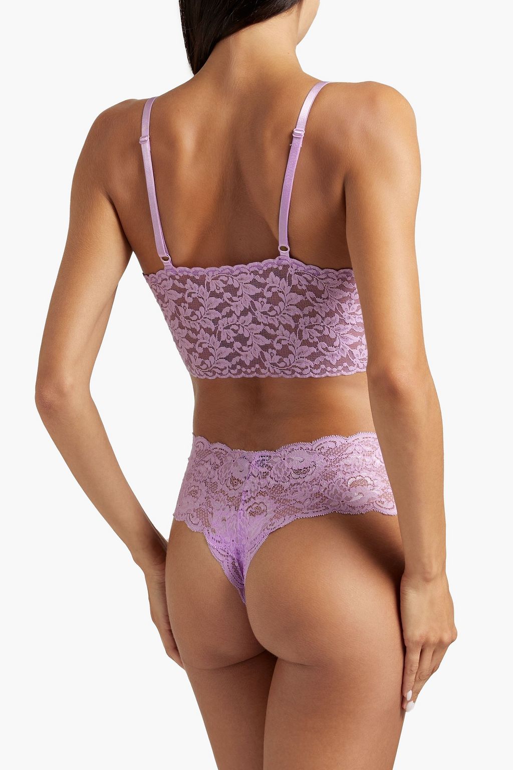 COSABELLA Never Say Never set of five mid-rise stretch-lace thongs