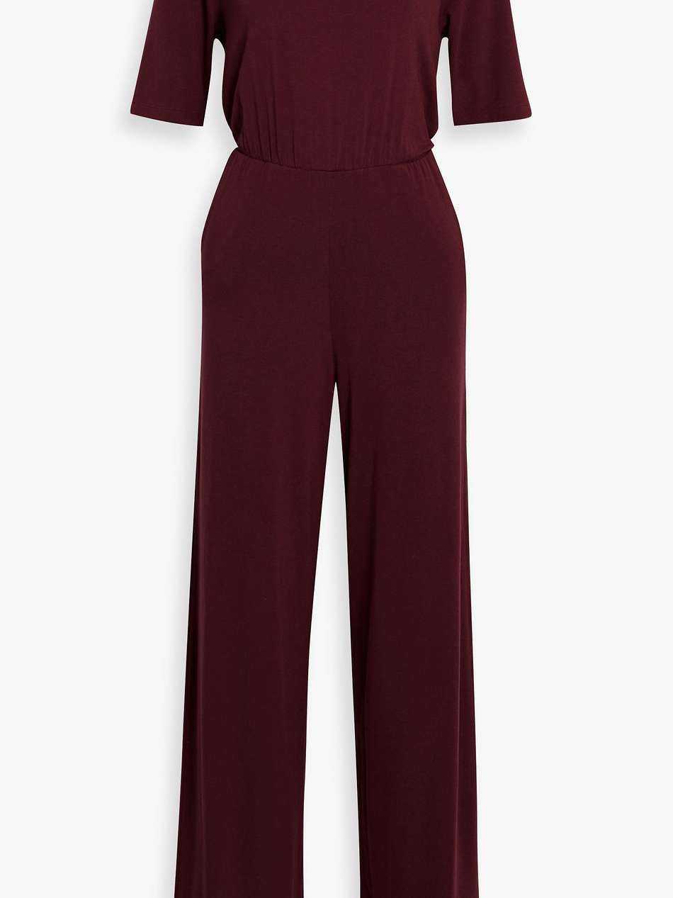 jersey wide-leg jumpsuit