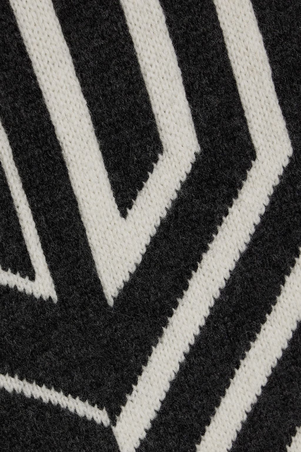 JOSEPH Jacquard-knit merino wool turtleneck sweater