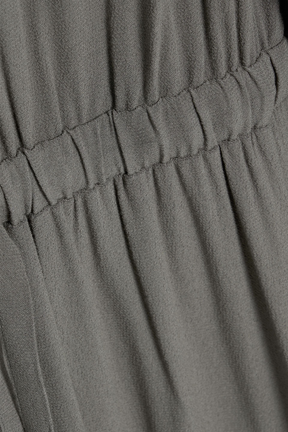 American Vintage Crepe Wide-leg Jumpsuit In Grey Green