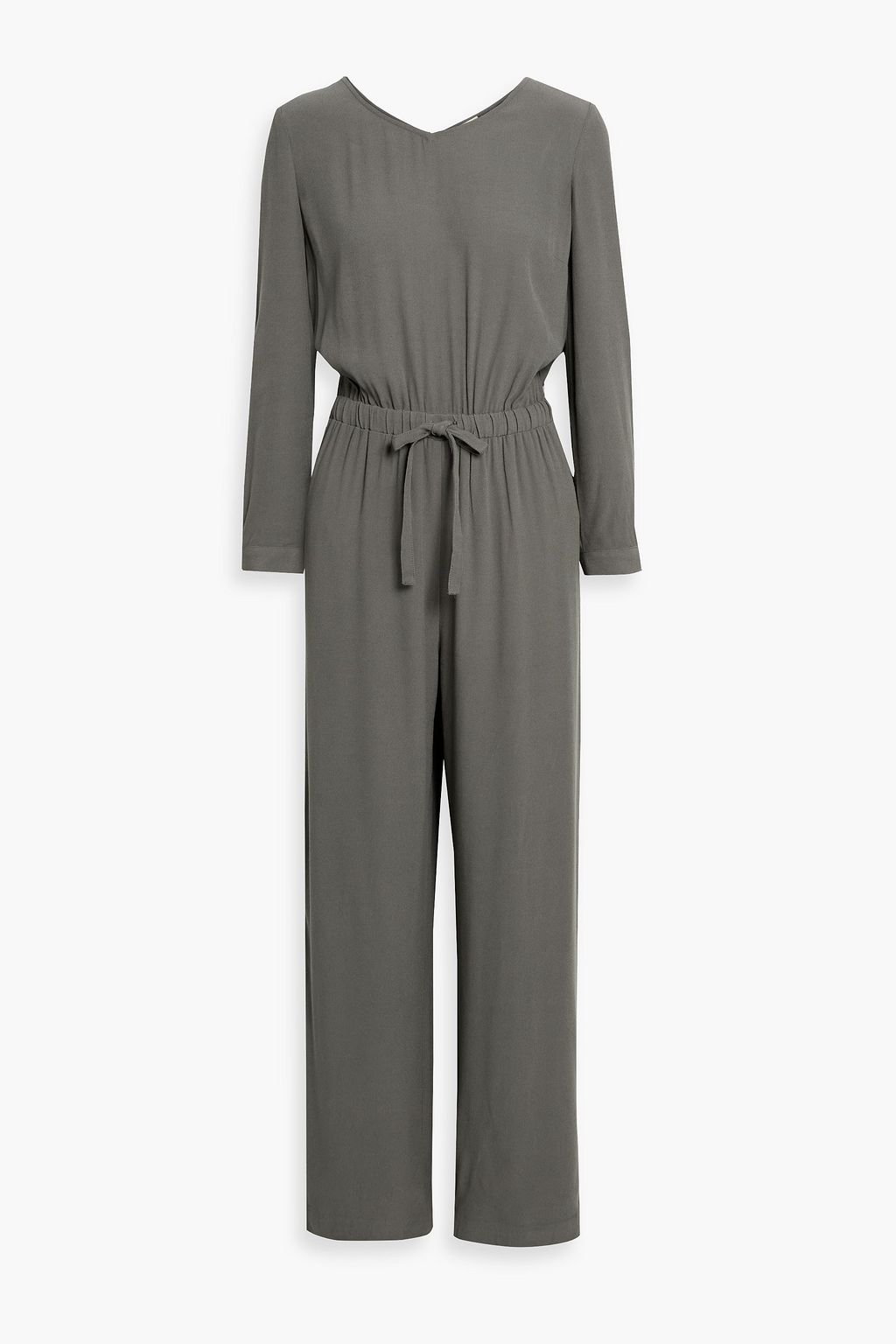 Crepe wide-leg jumpsuit