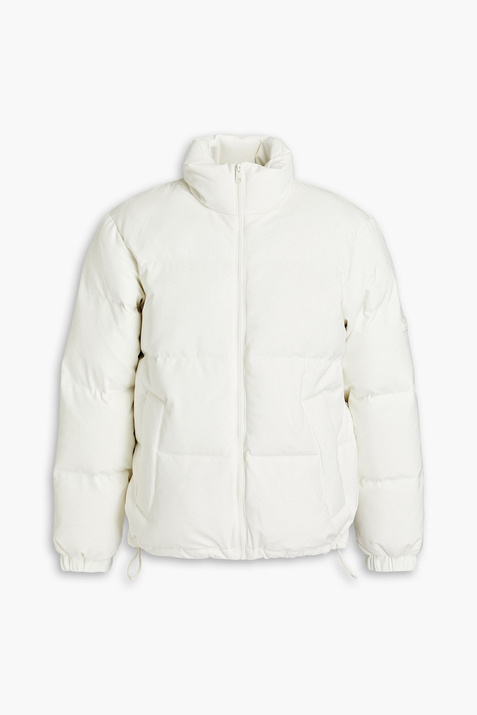 Sandro Logo-appliquéd Quilted Twill Down Jacket In White