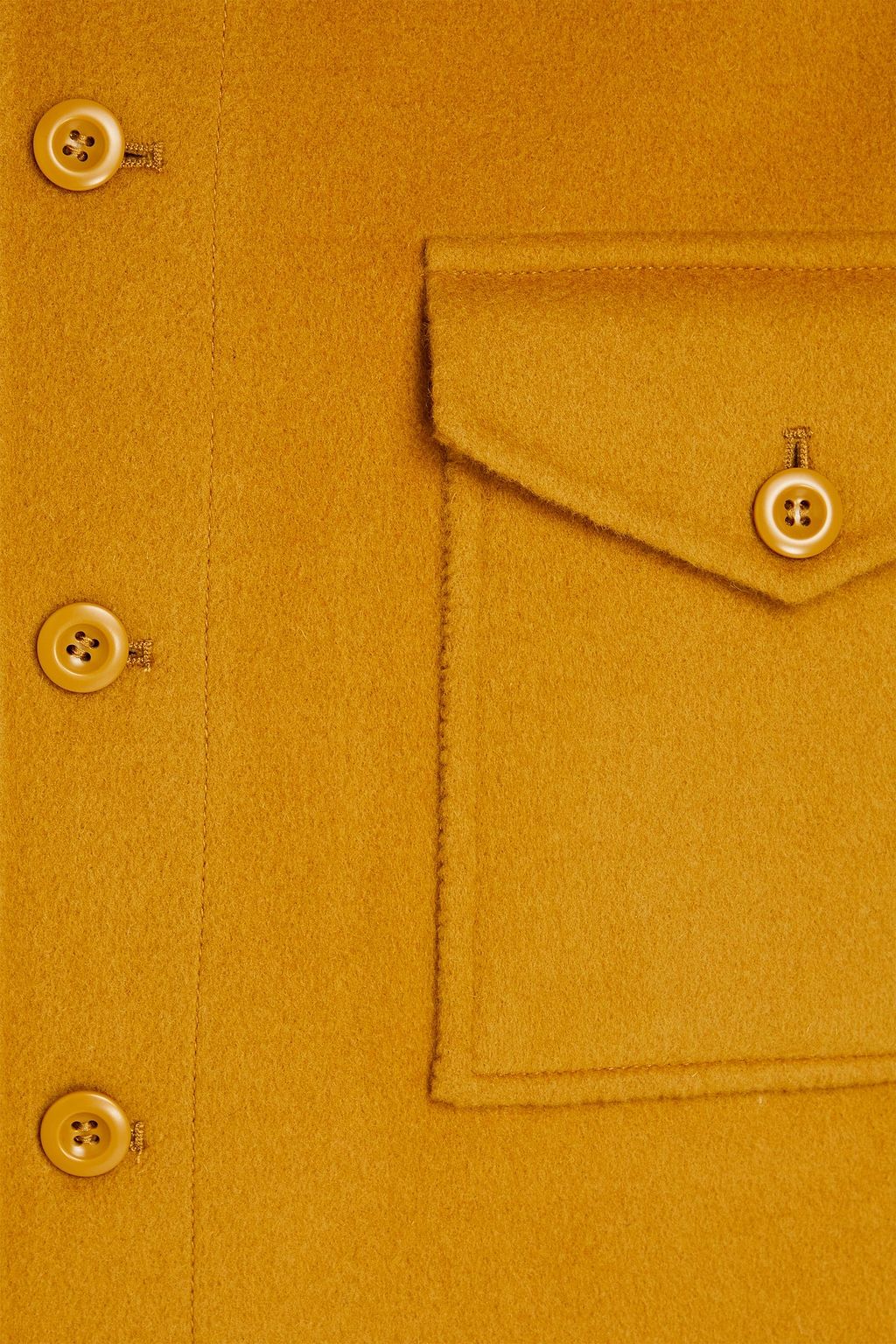 SANDRO Brushed wool-blend felt jacket