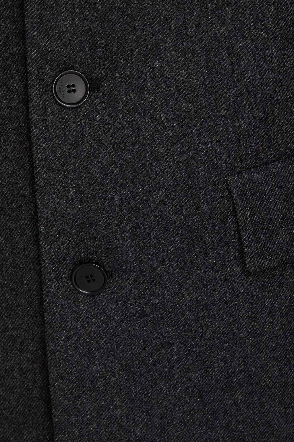 SANDRO Mélange wool-blend felt coat