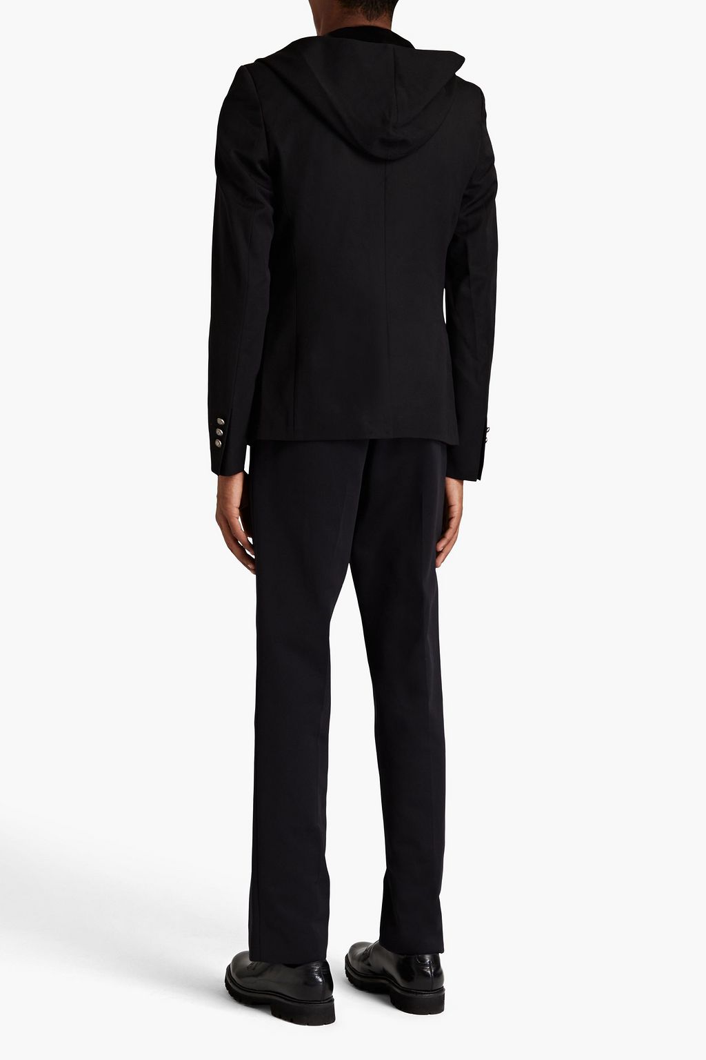 BALMAIN Satin-trimmed wool tuxedo jacket
