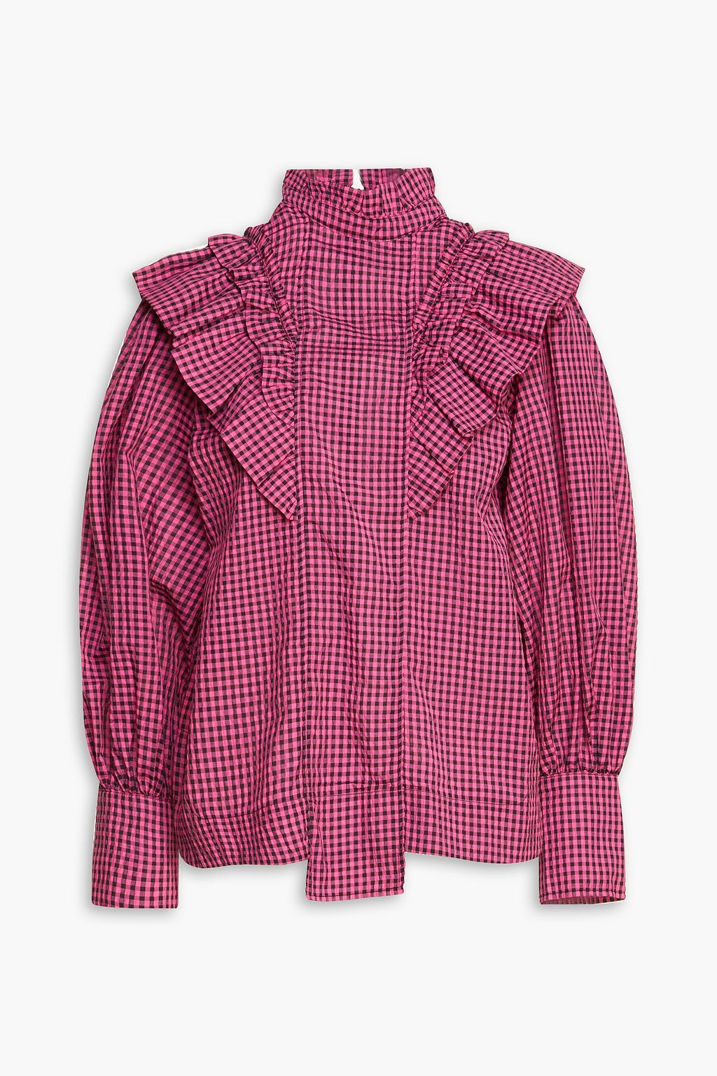 Ganni gingham hot sale
