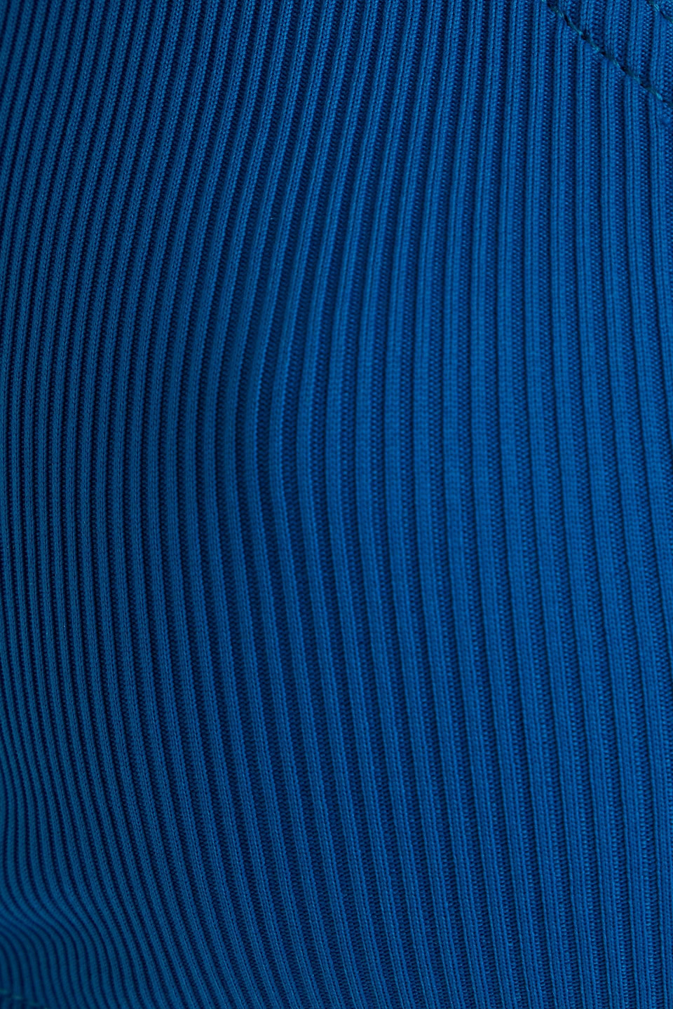 Zimmermann Separates Sculpt Ribbed Bikini Top In Cobalt Blue