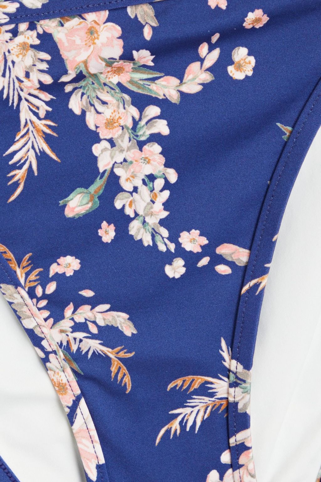 ZIMMERMANN Ruffled floral-print triangle bikini
