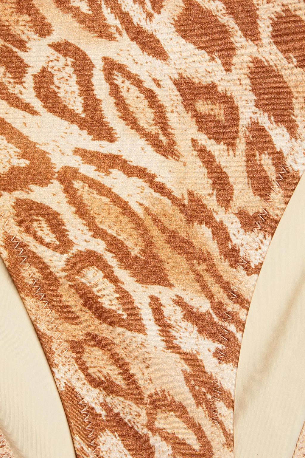 ZIMMERMANN Embellished leopard-print triangle bikini