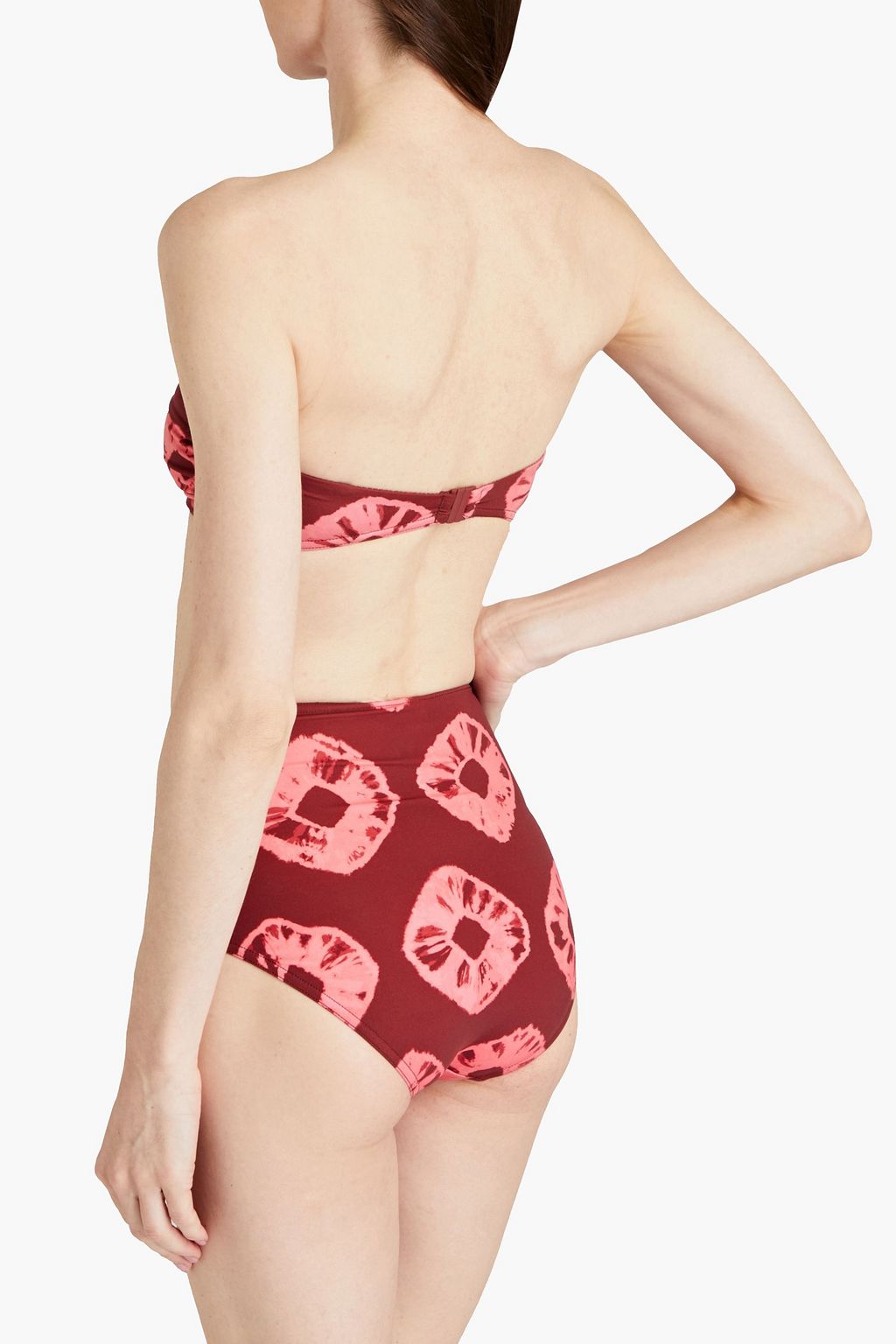 ZIMMERMANN Separates Sculpt tie-dyed bandeau bikini top