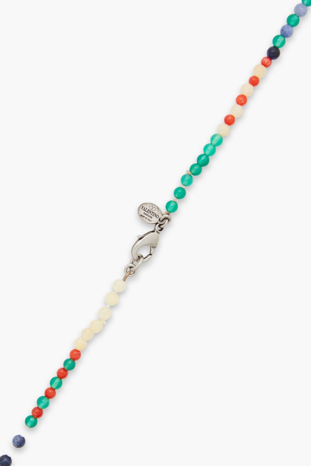 VALENTINO GARAVANI Gold and silver-tone beaded necklace