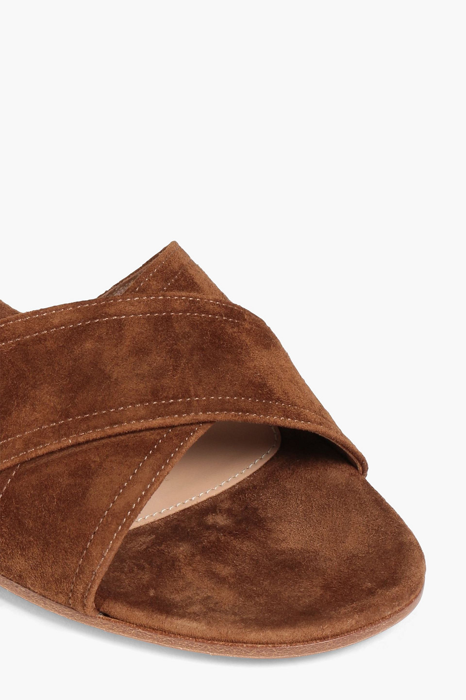 Gianvito Rossi Suede Sandals In Brown
