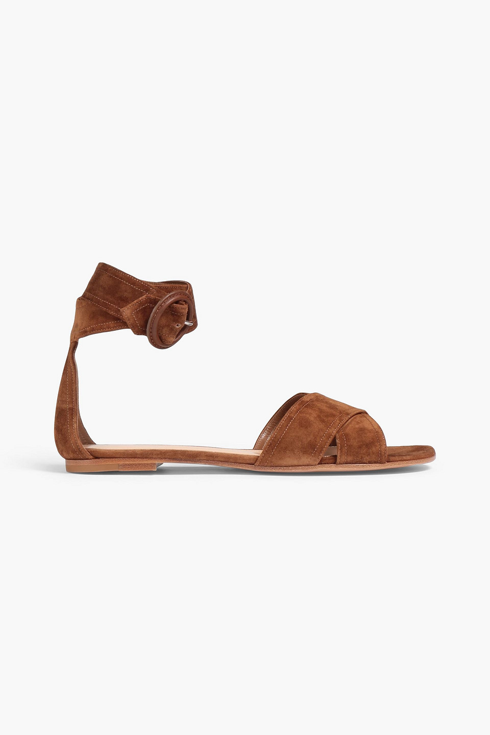 Gianvito Rossi Suede Sandals In Brown