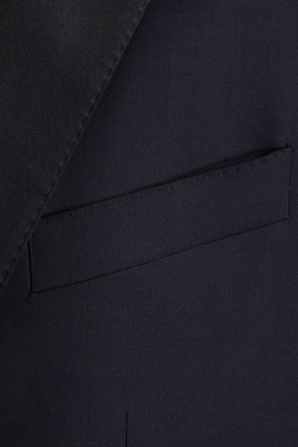 DOLCE & GABBANA Satin-trimmed wool-blend suit