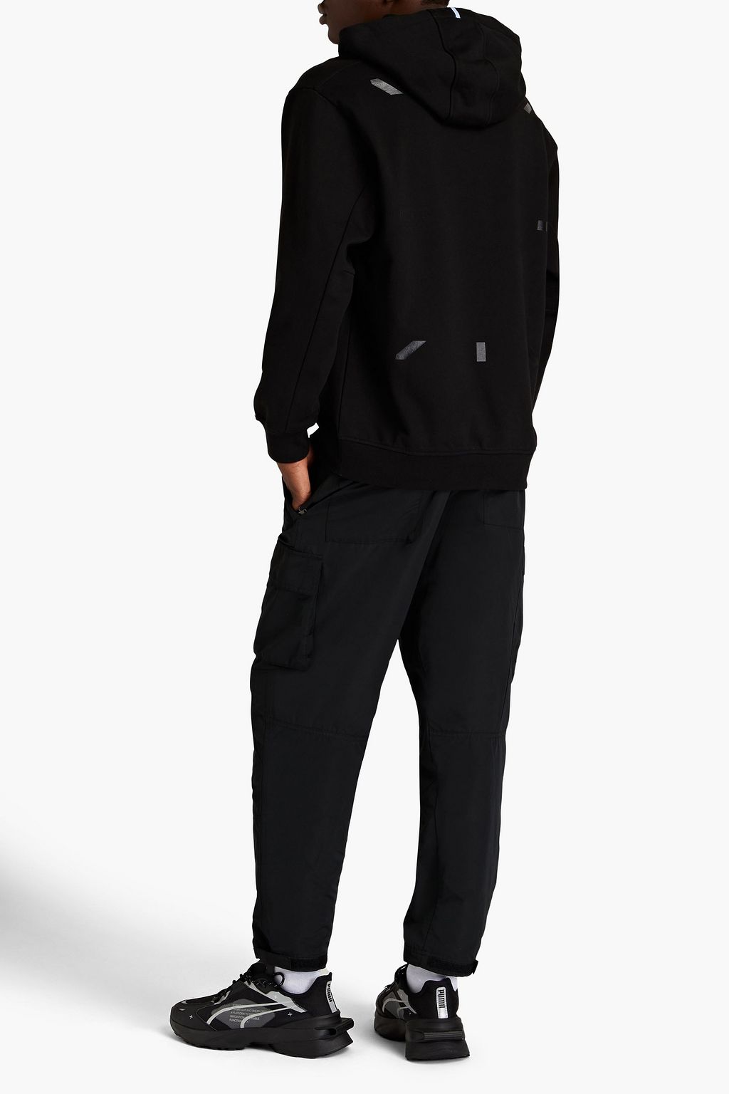 MCQ ALEXANDER MCQUEEN Printed French cotton-terry hoodie