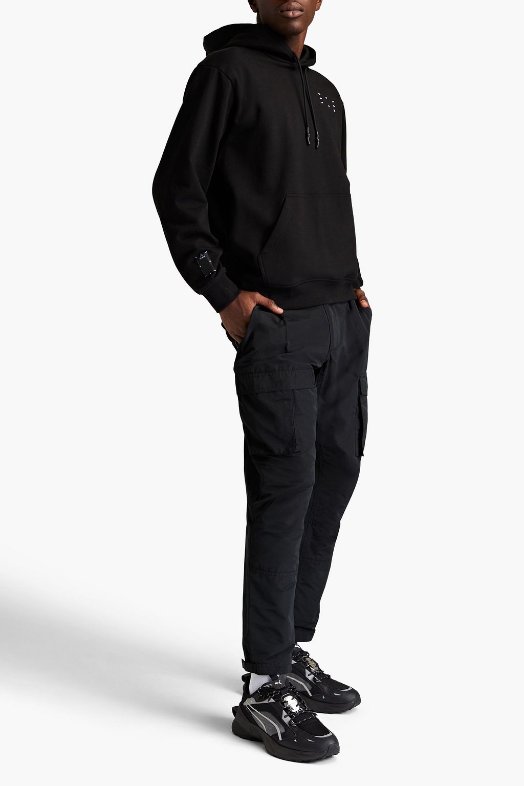 MCQ ALEXANDER MCQUEEN Printed French cotton-terry hoodie