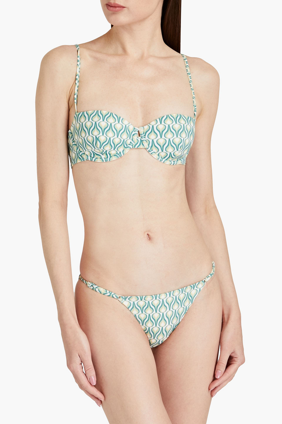  Onia - Hannah Tief Sitzendes Bikini-höschen Mit Print - Blau - Xs 