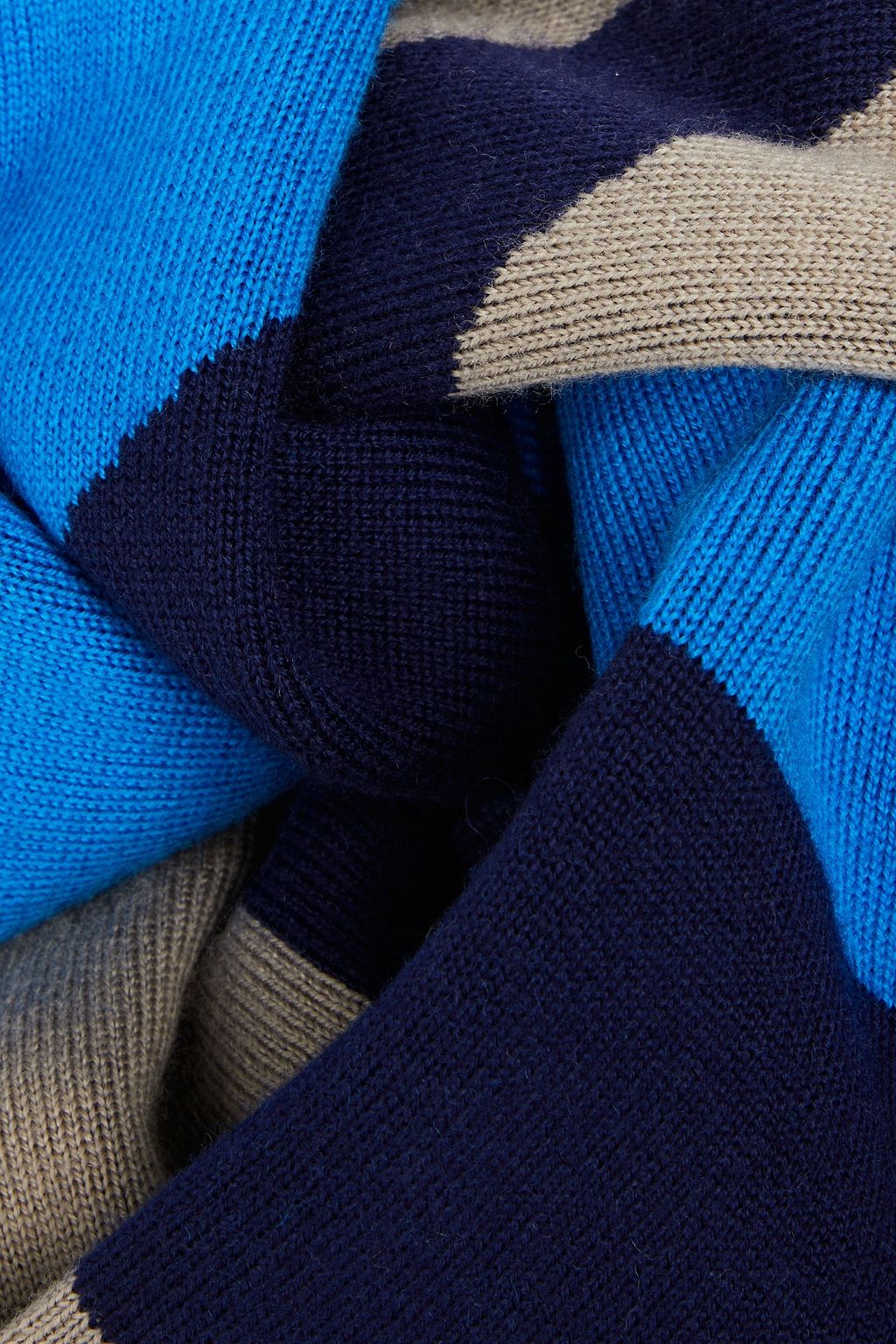 KENZO Jacquard-knit wool-blend scarf