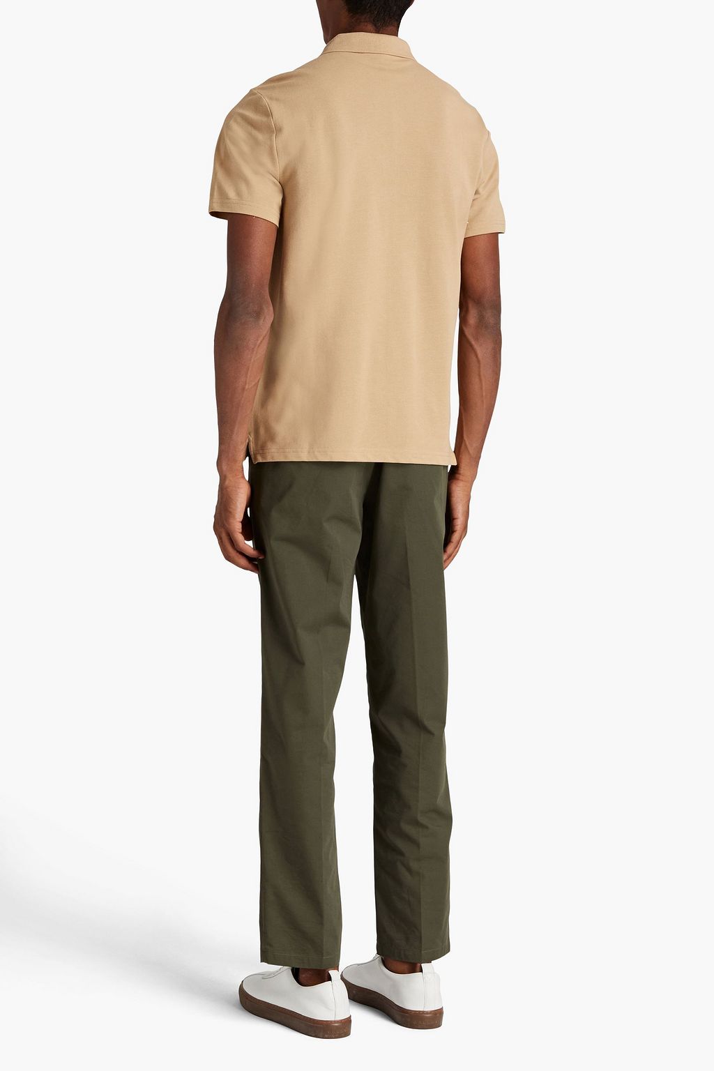 MICHAEL KORS Logo-embroidered cotton-piqué polo shirt