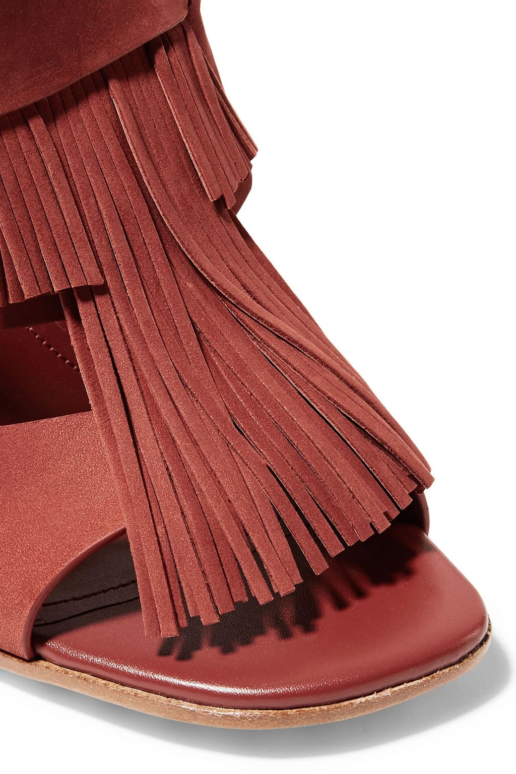 TOD'S Fringed suede sandals