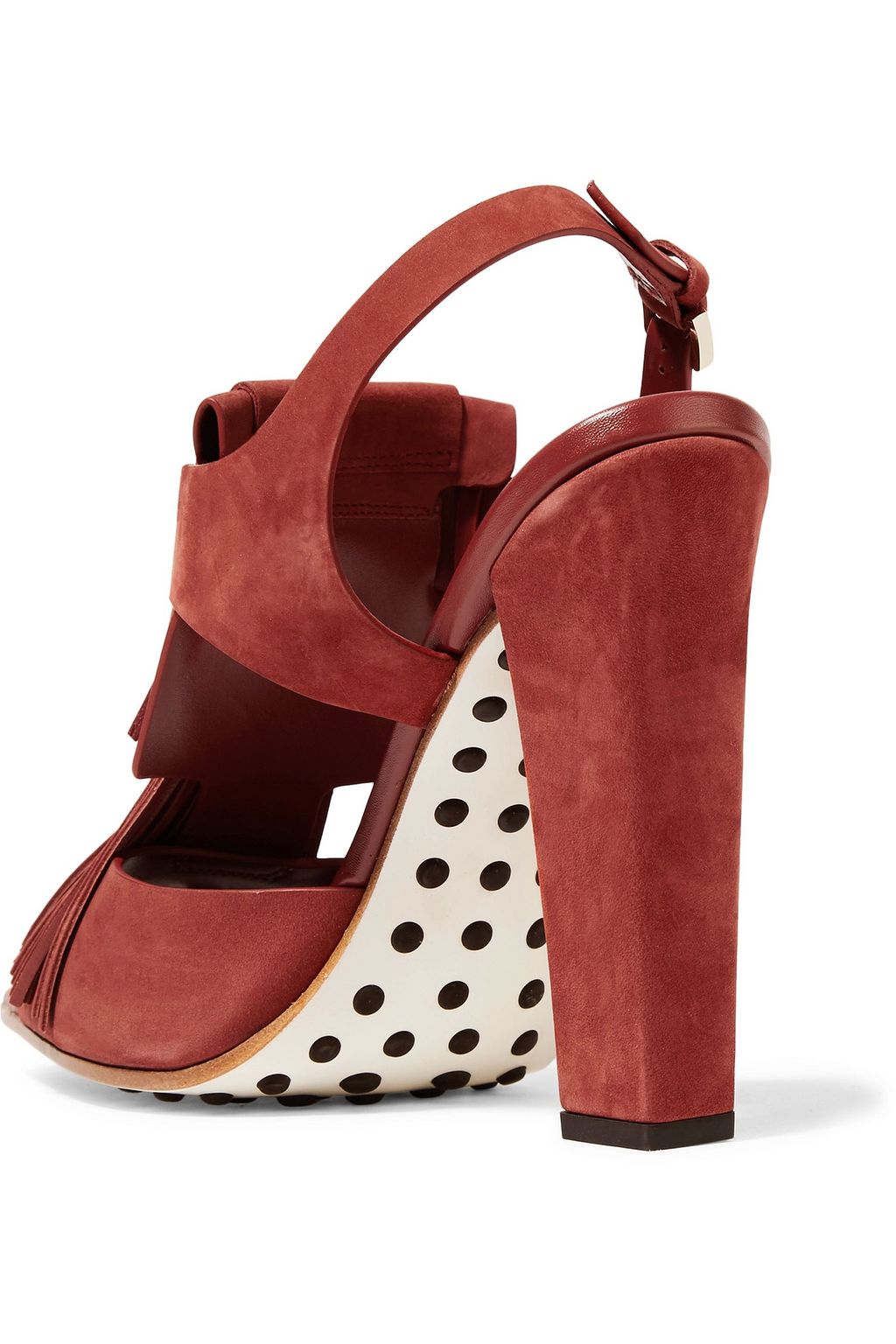 TOD'S Fringed suede sandals