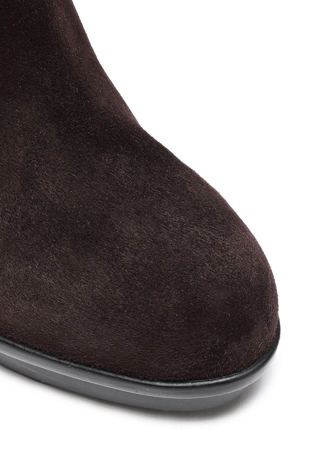 TOD'S Suede platform knee boots