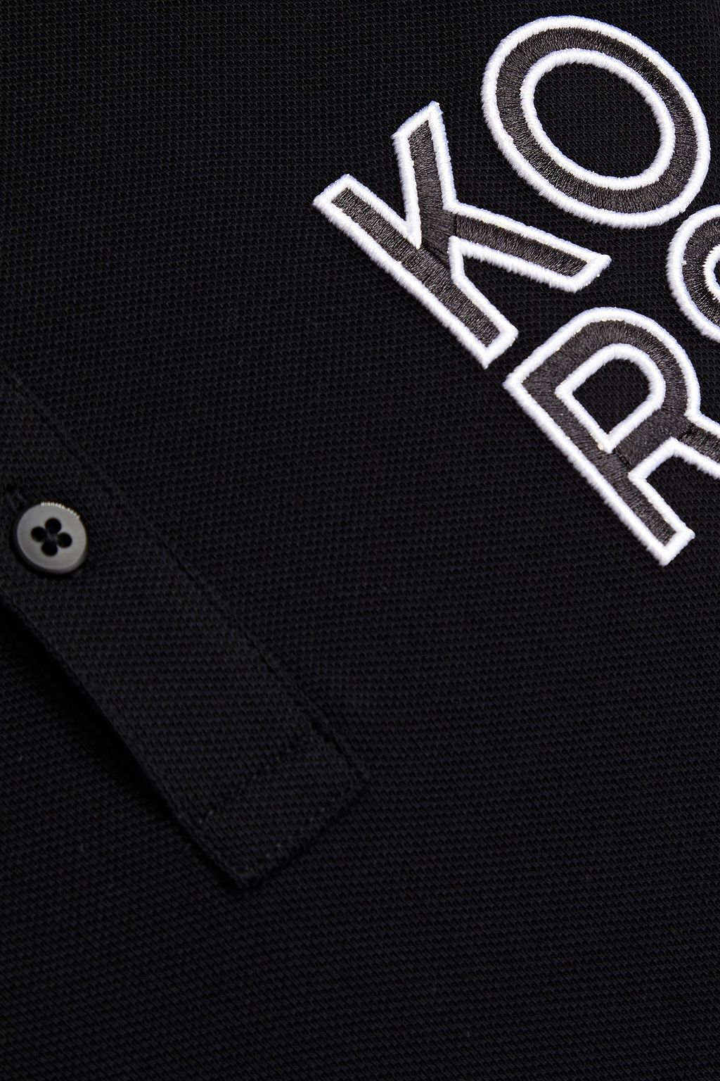 MICHAEL KORS Logo-embroidered cotton-piqué polo shirt