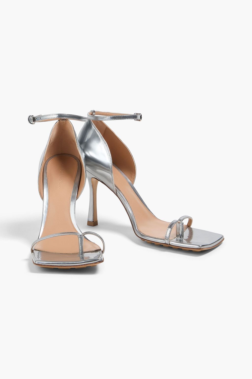 BOTTEGA VENETA Metallic leather sandals