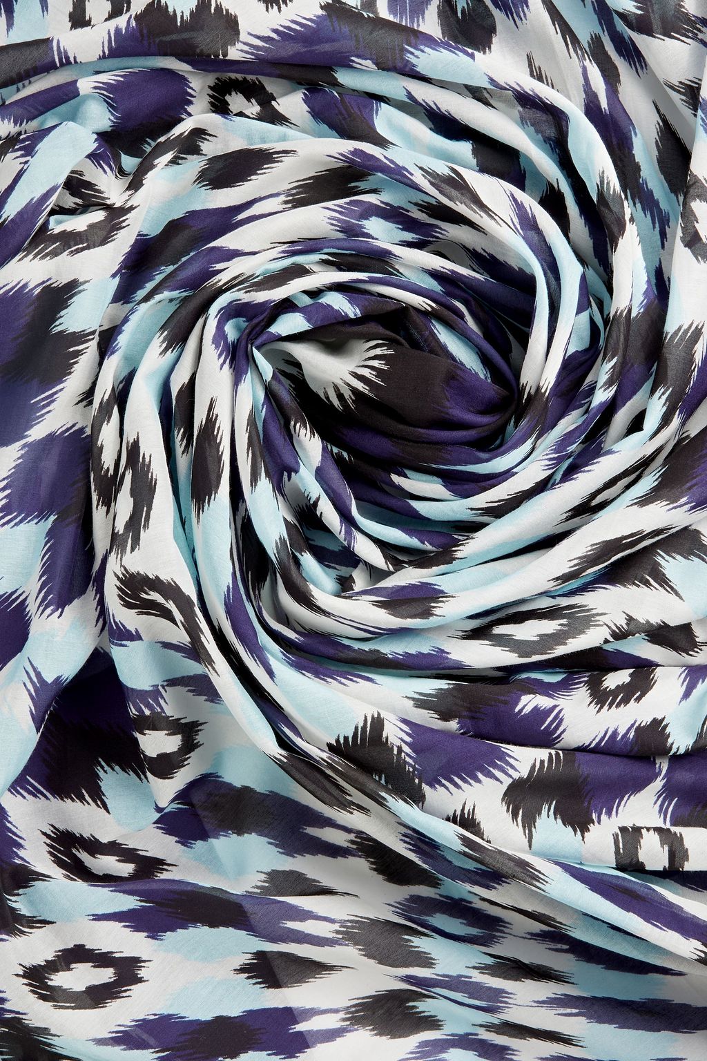VALENTINO GARAVANI Printed cotton and silk-blend scarf