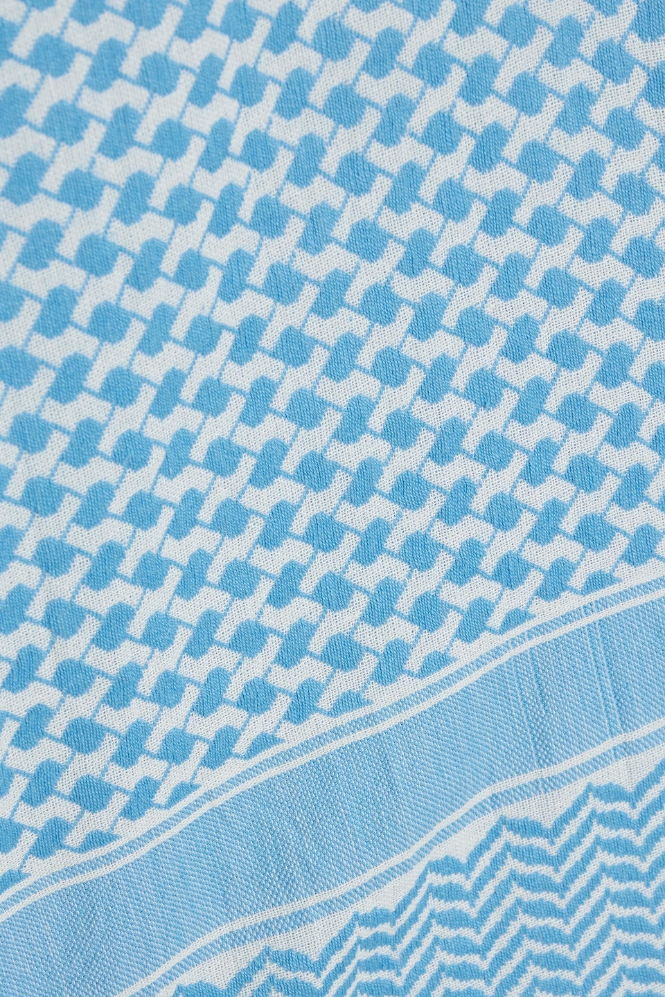 Summery Copenhagen Cotton-jacquard Blouse In Light Blue