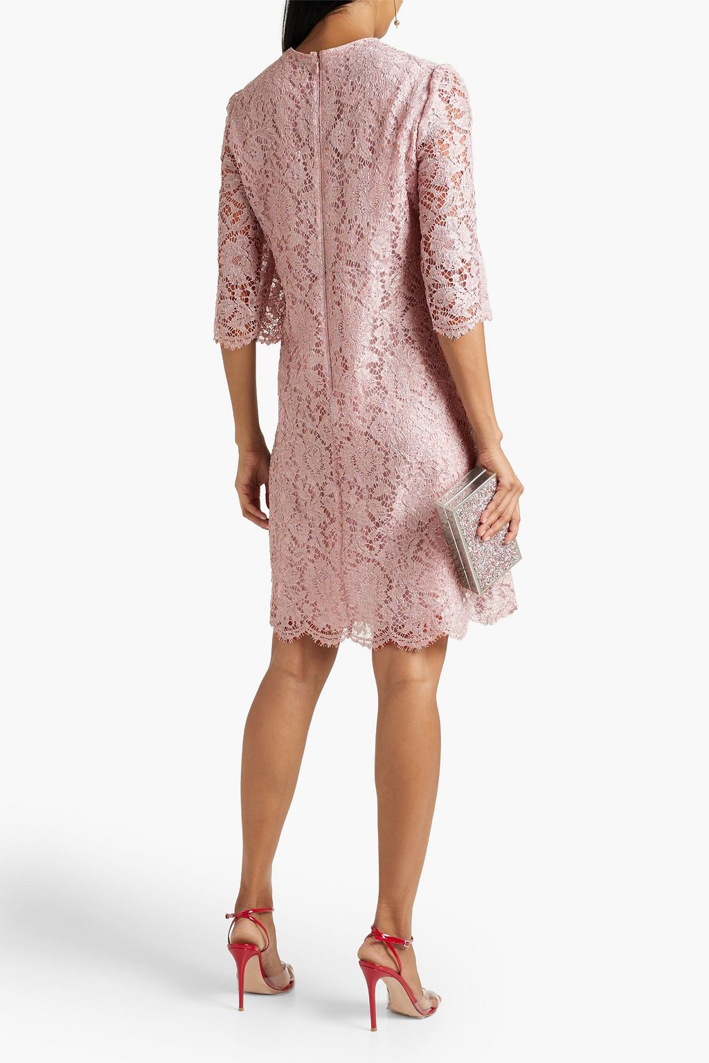 VALENTINO GARAVANI Macramé lace mini dress