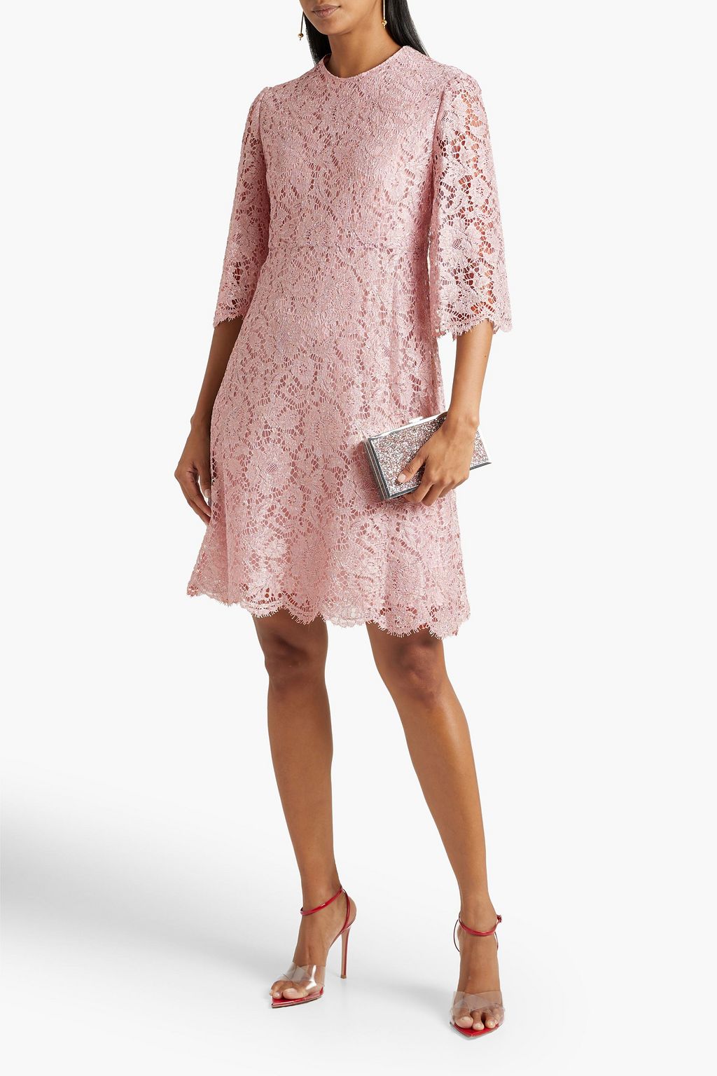 VALENTINO GARAVANI Macramé lace mini dress