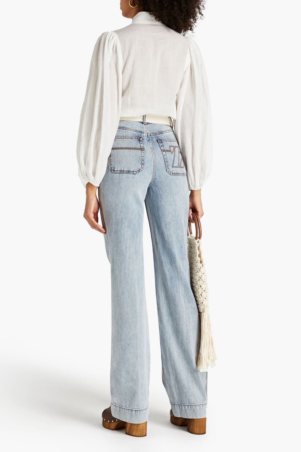 ZIMMERMANN High-rise straight-leg jeans