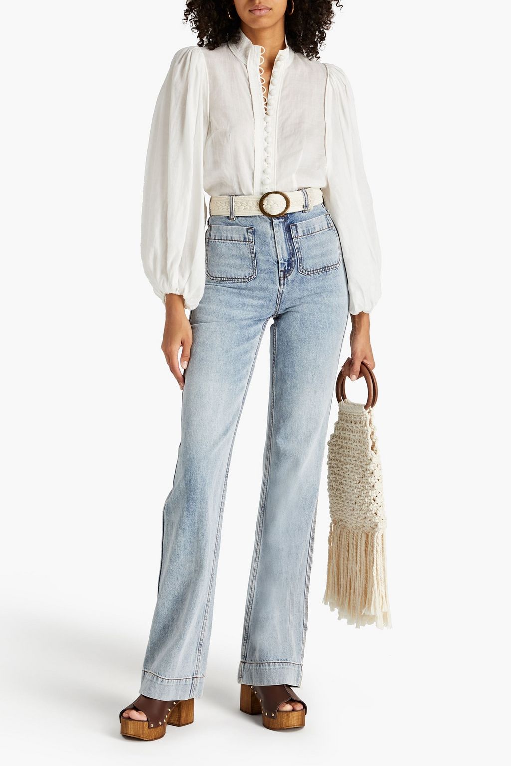 ZIMMERMANN High-rise straight-leg jeans