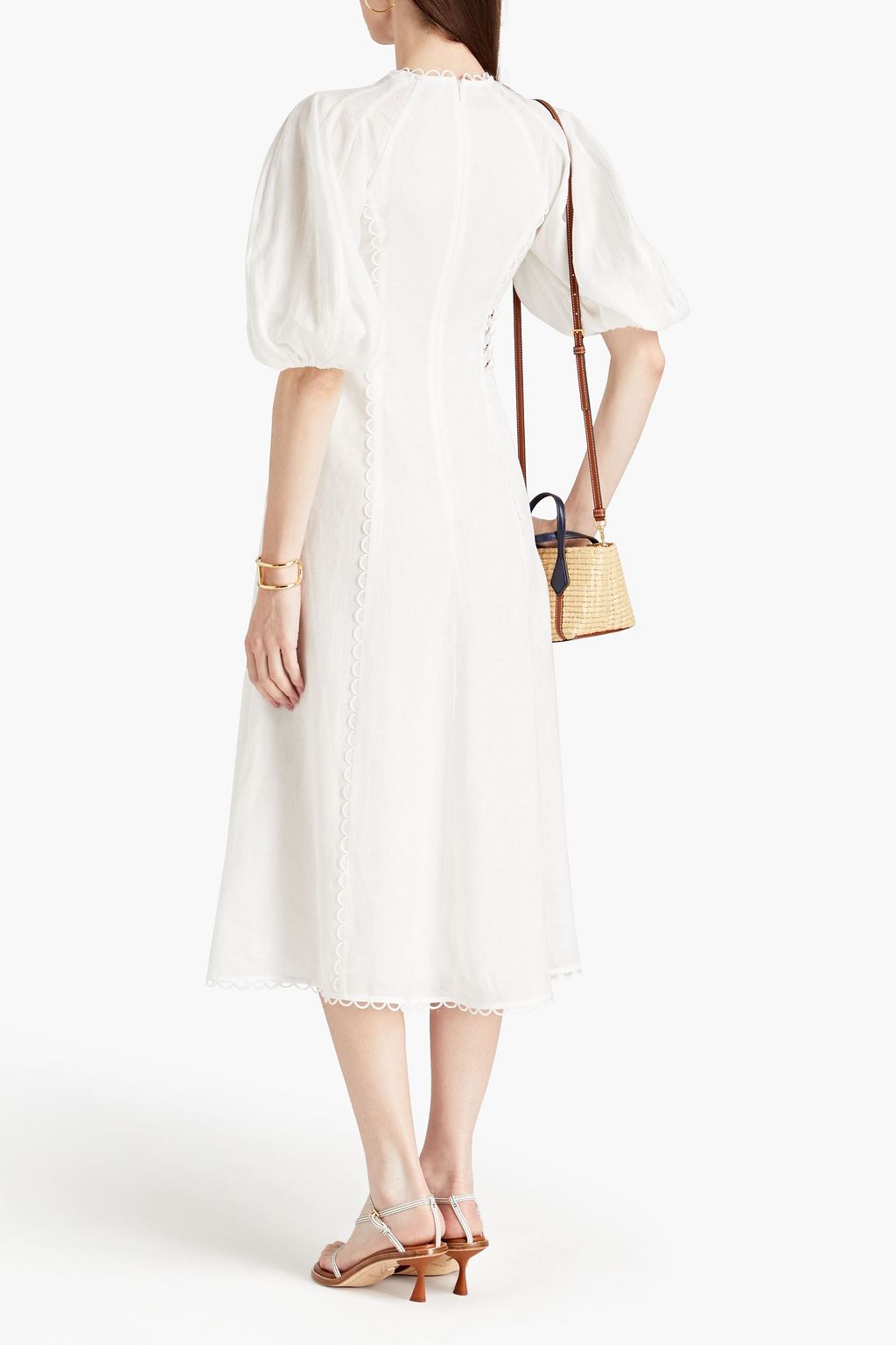 ZIMMERMANN Rosa linen midi dress