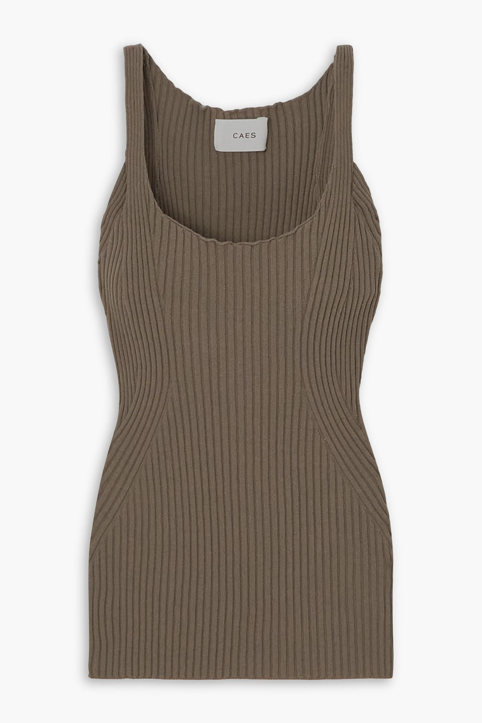 CAES RIBBED ECOVERO-BLEND TANK