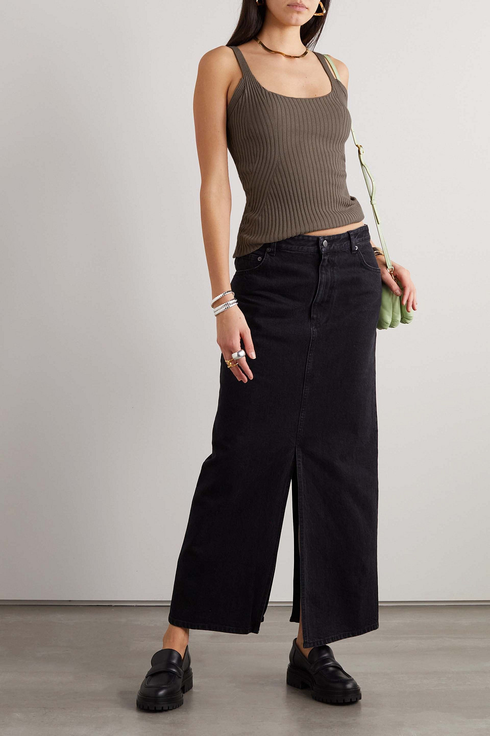 CAES RIBBED ECOVERO-BLEND TANK