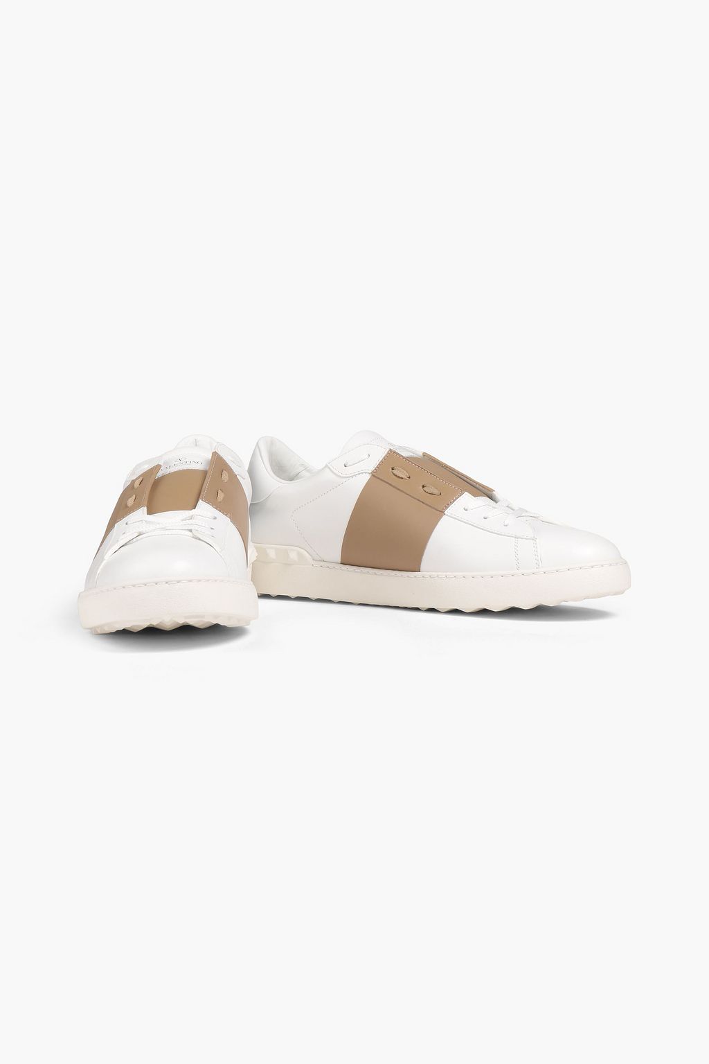 VALENTINO GARAVANI Untitled two-tone leather sneakers
