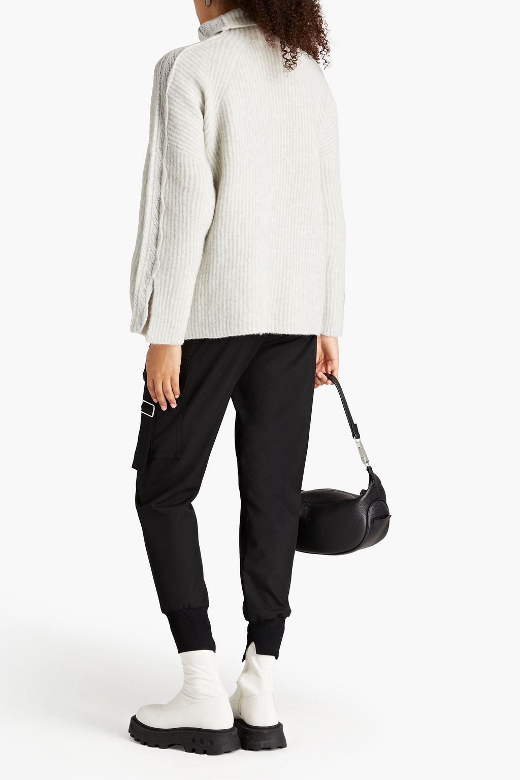 3.1 PHILLIP LIM Mélange ribbed-knit turtleneck sweater
