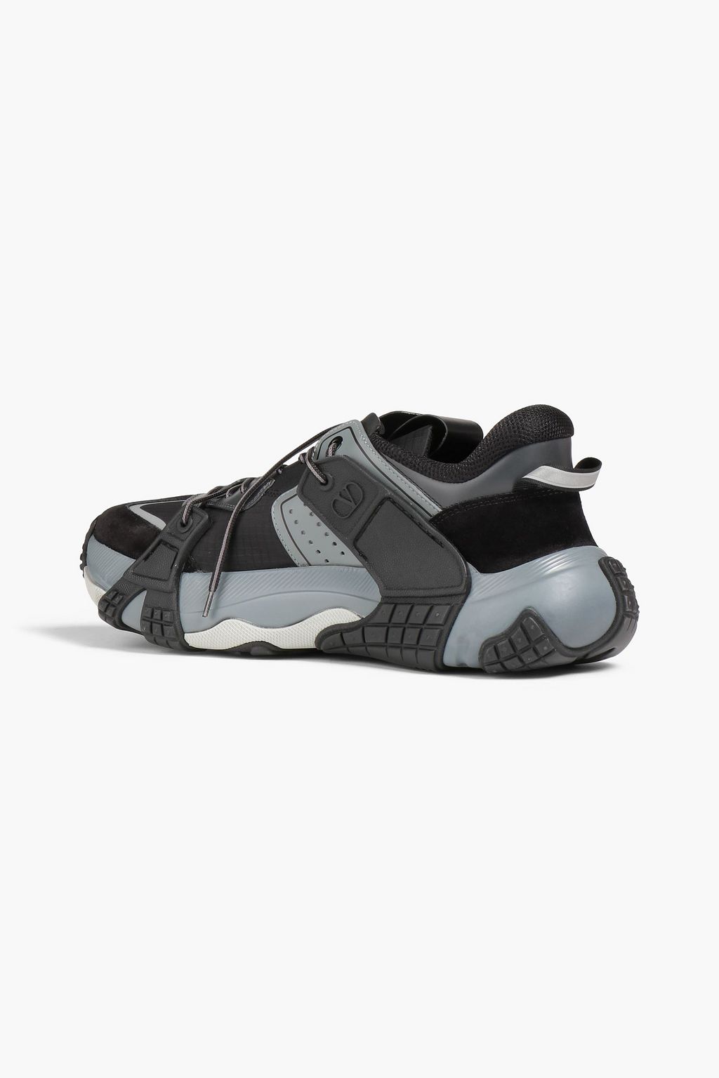 VALENTINO GARAVANI Leather, suede and shell sneakers
