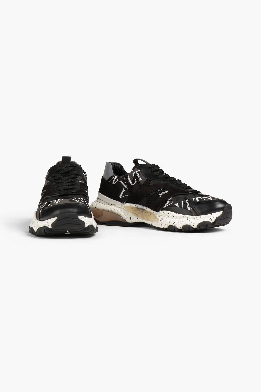 VALENTINO GARAVANI Printed coated mesh sneakers